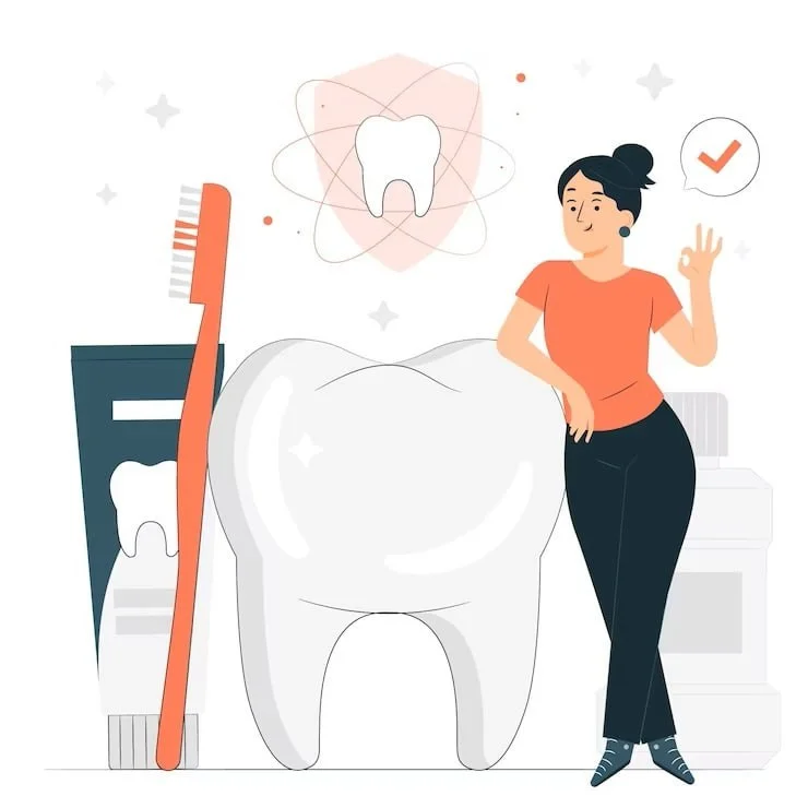 Правильный уход за полостью рта и зубами.