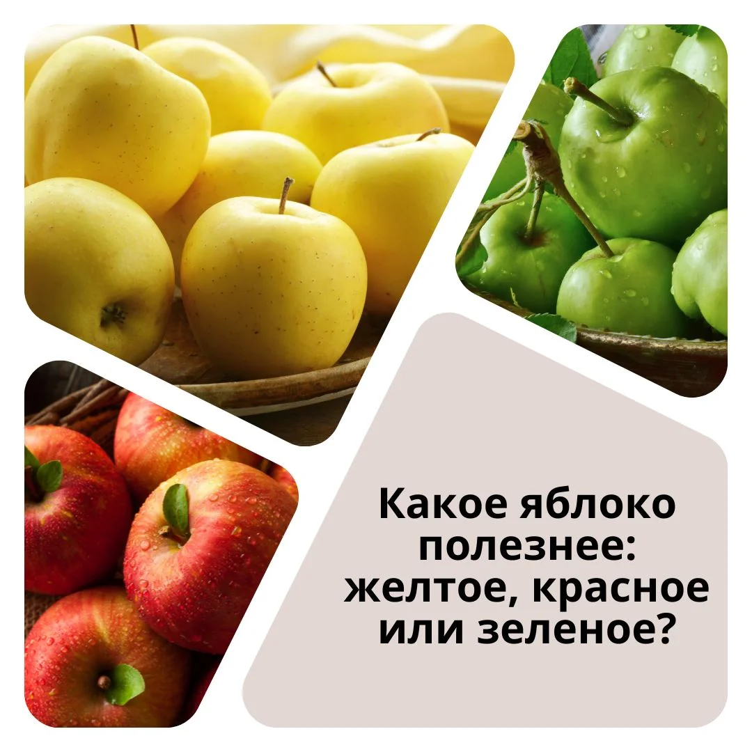 Желтые, зеленые, красные яблоки: в чем их отличия, кроме цвета?
