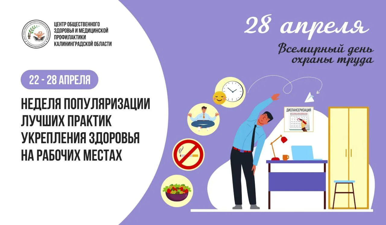Неделя популяризации лучших практик укрепления здоровья на рабочих местах. ﻿