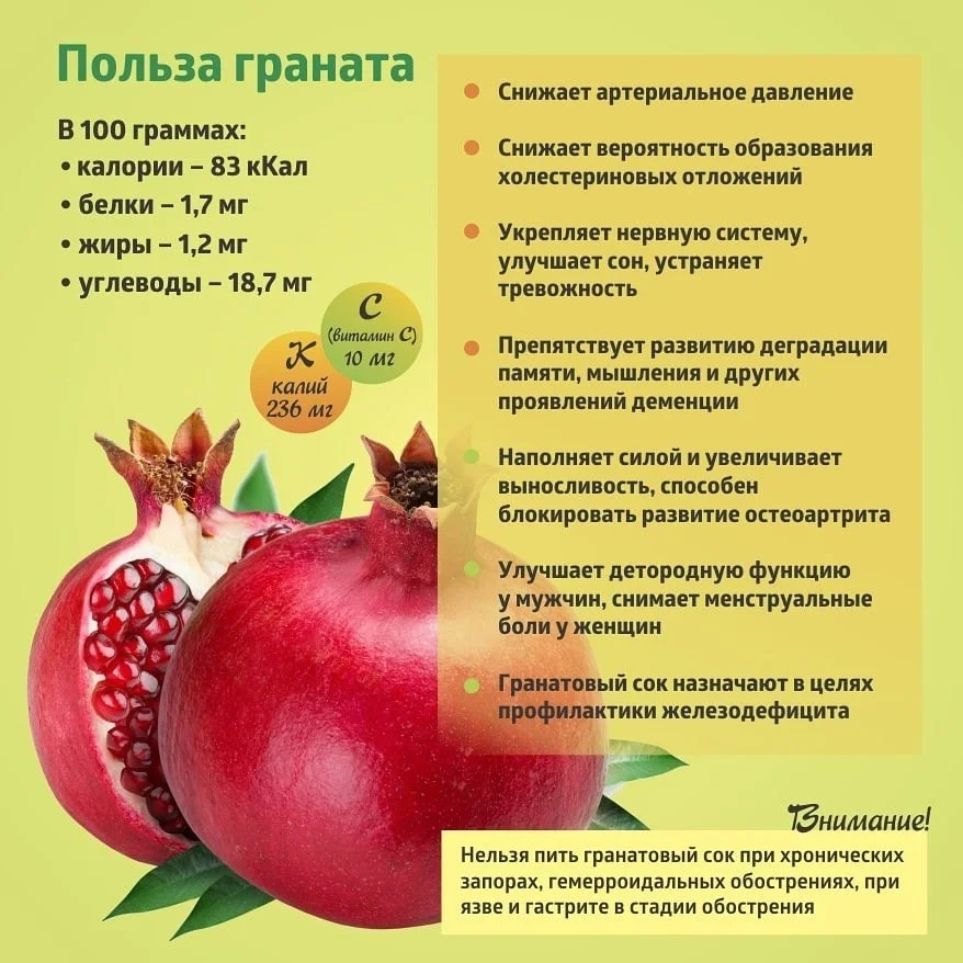 Коротко о полезном. Гранат