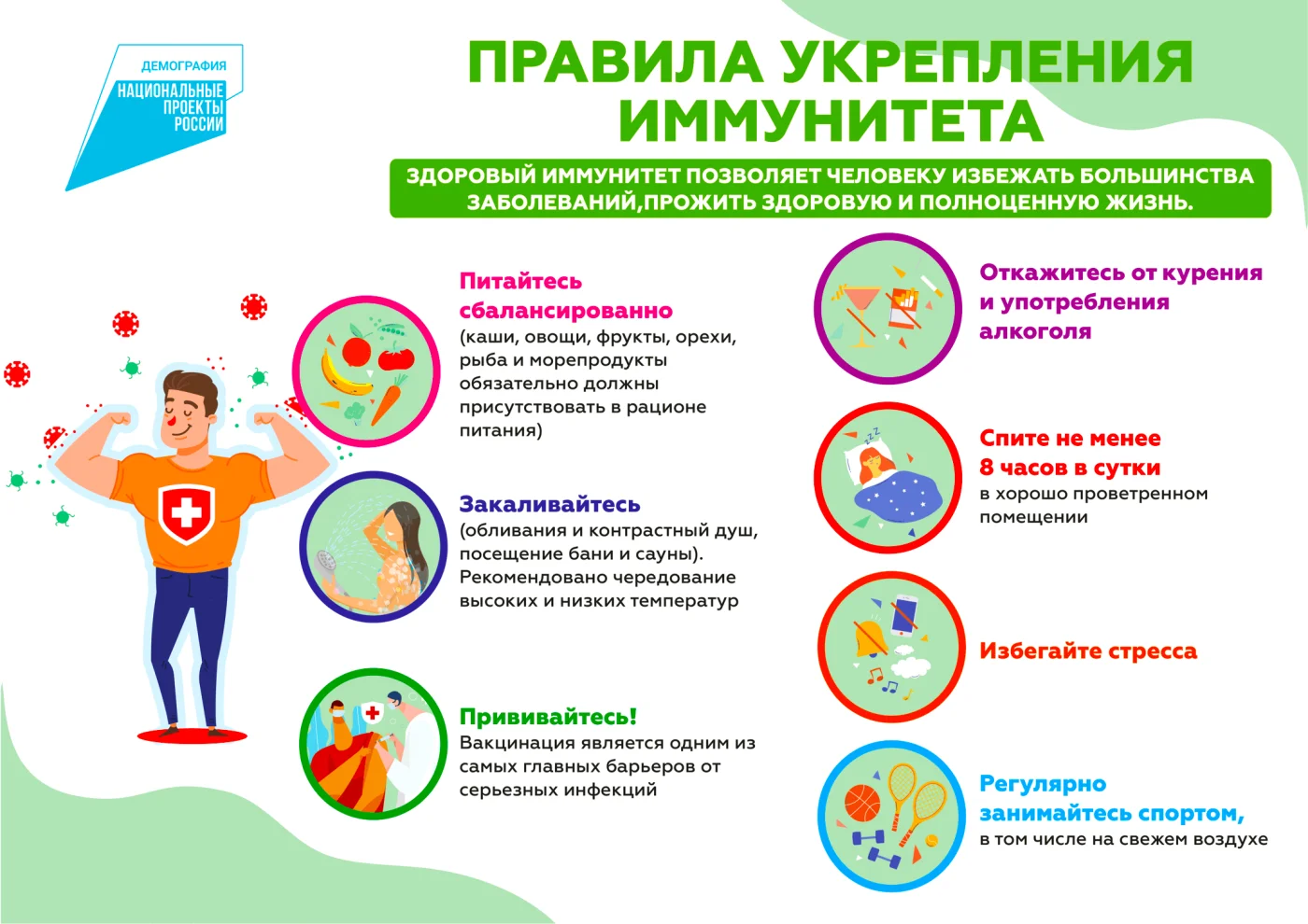 Правила укрепления иммунитета