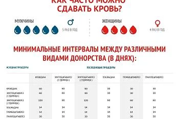 Как часто можно сдавать кровь?