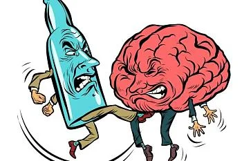 Как поражается мозг у человека, систематически употребляющего алкогольные напитки