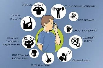 Факторы, способствующие развитию бронхиальной астмы