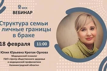 Тема вебинара: «Структура семьи и личные границы в браке». Тема вебинара: «Структура семьи и личные границы в браке».