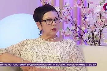 Инна Попок, педиатр ГБУЗ "ЦОЗИМПКО" в гостях на телевидении