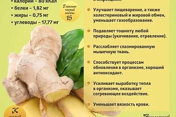 Коротко о полезном. Имбирь
