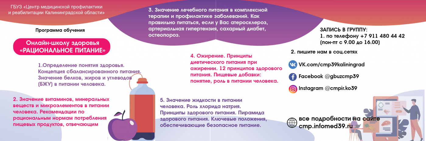 Программа онлайн школы здоровья "Рациональное питание"
