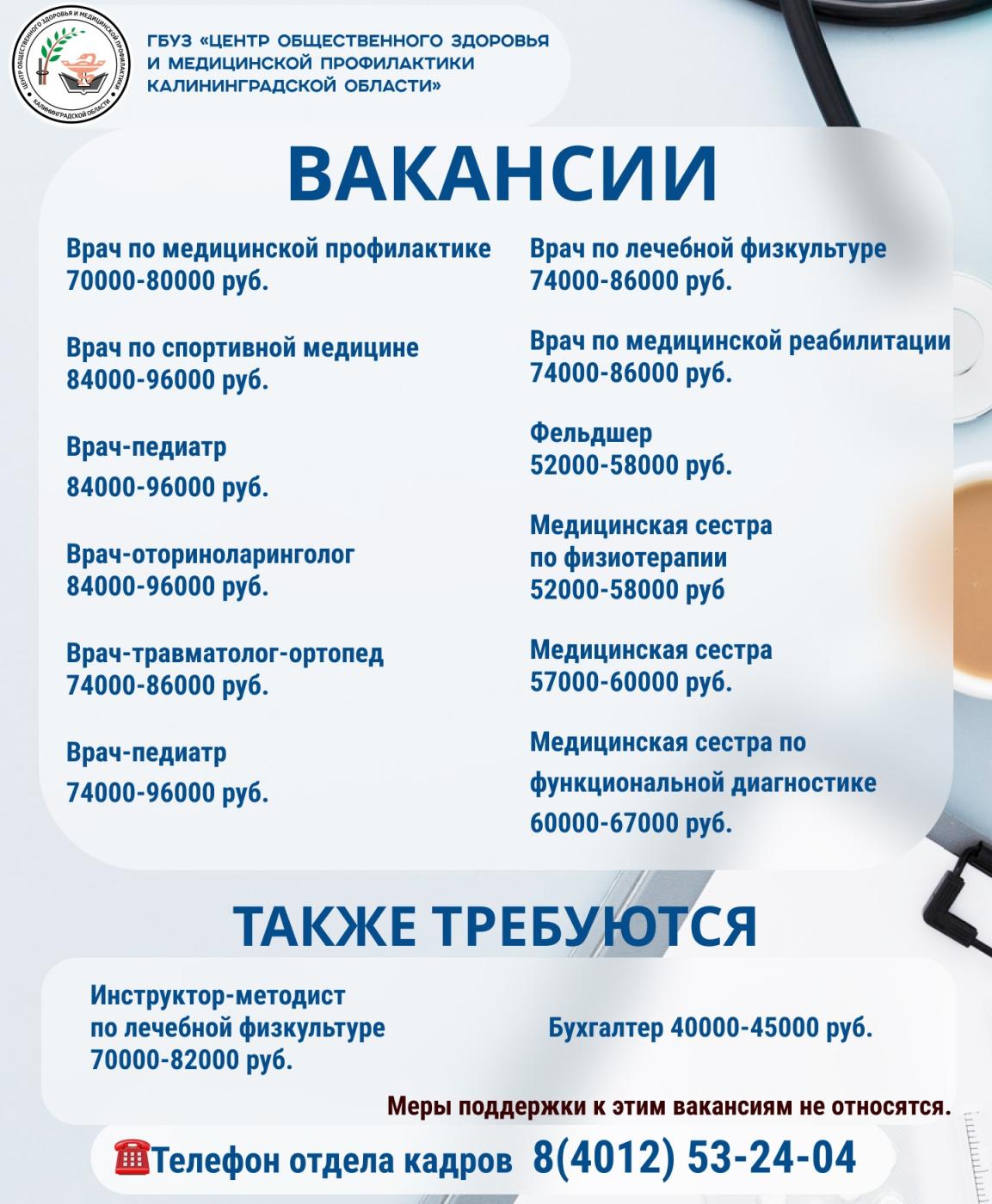Внимание, вакансии